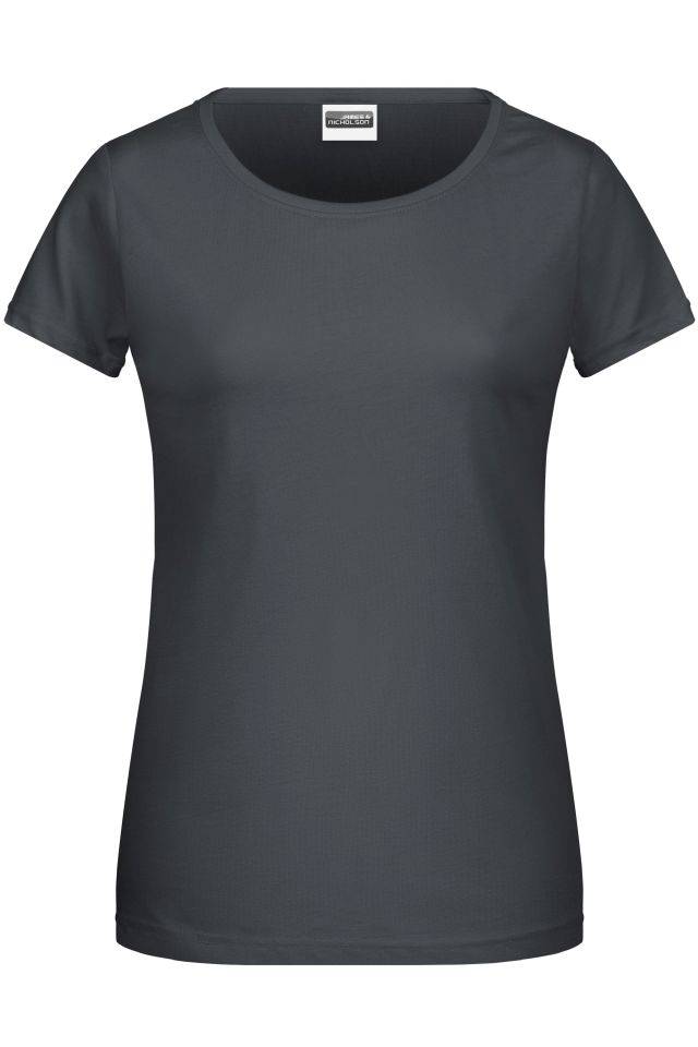 Ladies' Basic-T Damen T-Shirt in klassischer Form grau, Gr. XXL