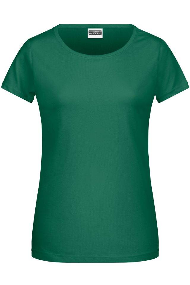Ladies' Basic-T Damen T-Shirt in klassischer Form grün, Gr. XL