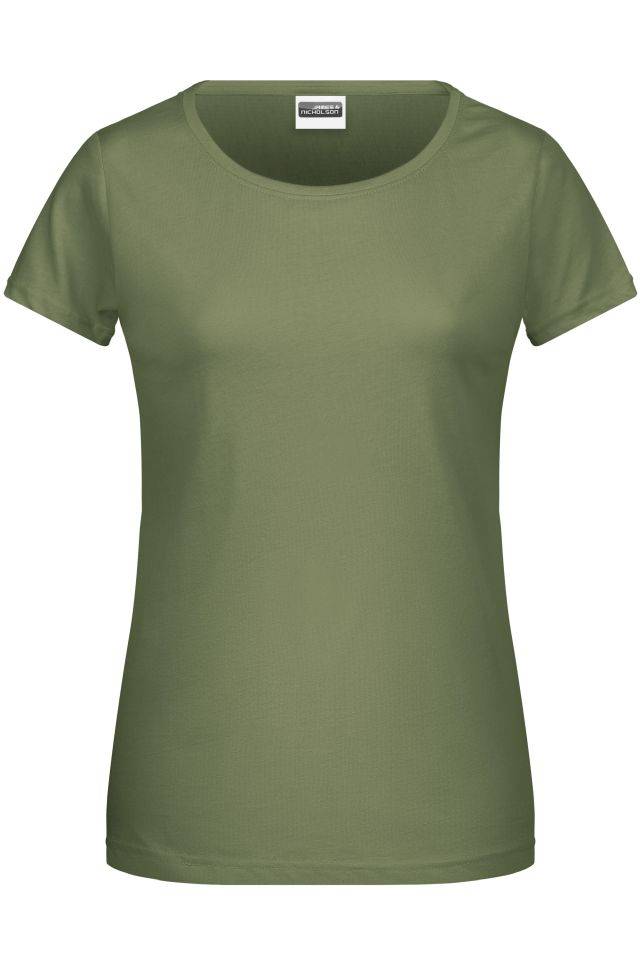 Ladies' Basic-T Damen T-Shirt in klassischer Form braun, Gr. XXL