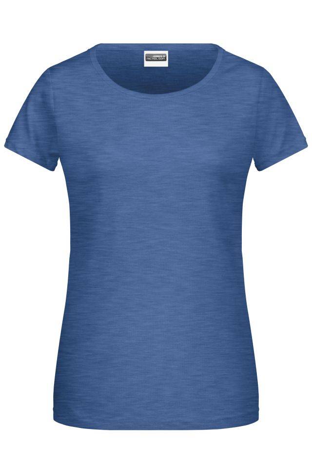 Ladies' Basic-T Damen T-Shirt in klassischer Form blau, Gr. XL