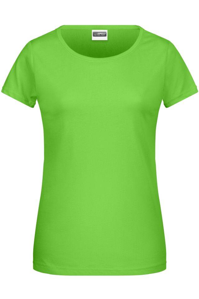 Ladies' Basic-T Damen T-Shirt in klassischer Form grün, Gr. XS
