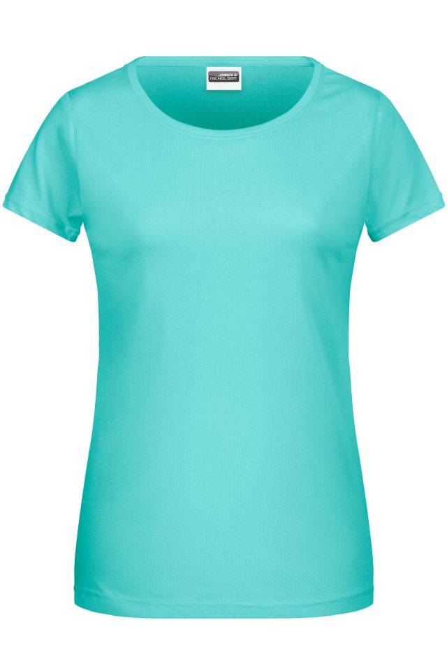 Ladies' Basic-T Damen T-Shirt in klassischer Form grün, Gr. XS