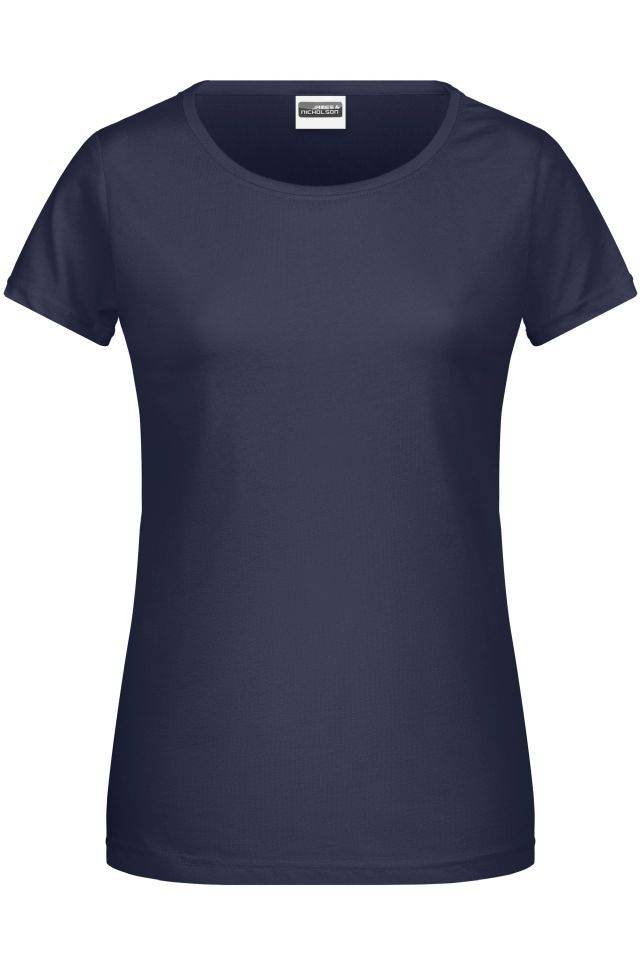 Ladies' Basic-T Damen T-Shirt in klassischer Form blau, Gr. S