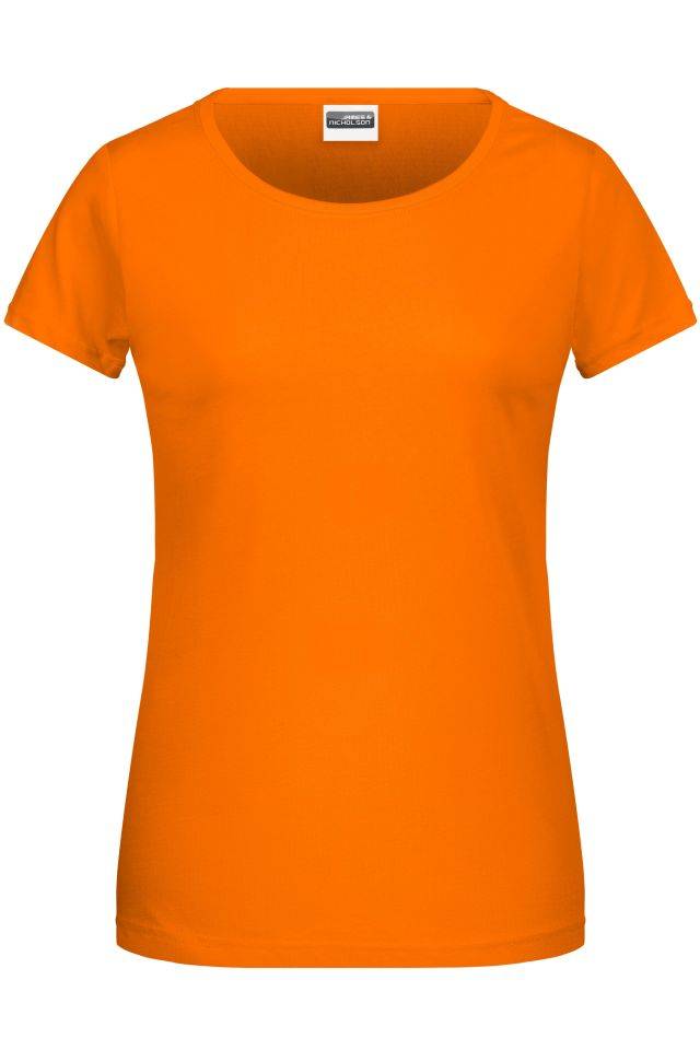 Ladies' Basic-T Damen T-Shirt in klassischer Form orange, Gr. L