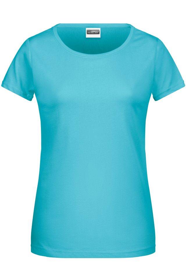 Ladies' Basic-T Damen T-Shirt in klassischer Form blau, Gr. XXL