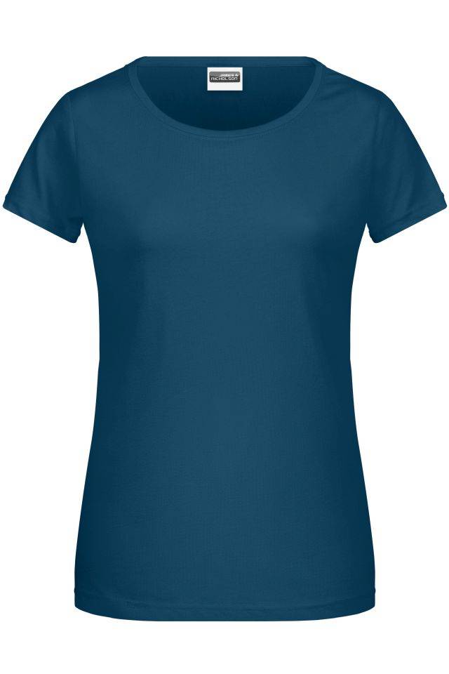 Ladies' Basic-T Damen T-Shirt in klassischer Form blau, Gr. XL