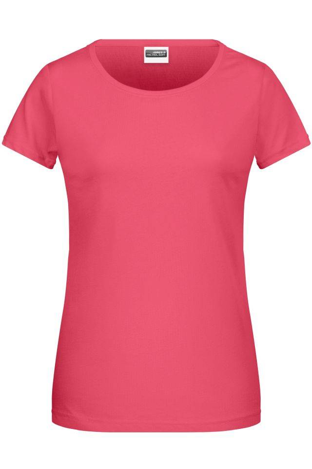 Ladies' Basic-T Damen T-Shirt in klassischer Form rot, Gr. XS