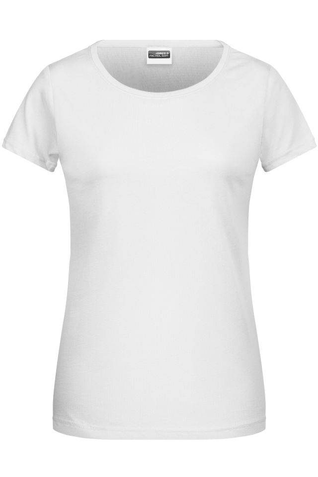 Ladies' Basic-T Damen T-Shirt in klassischer Form weiß, Gr. XS