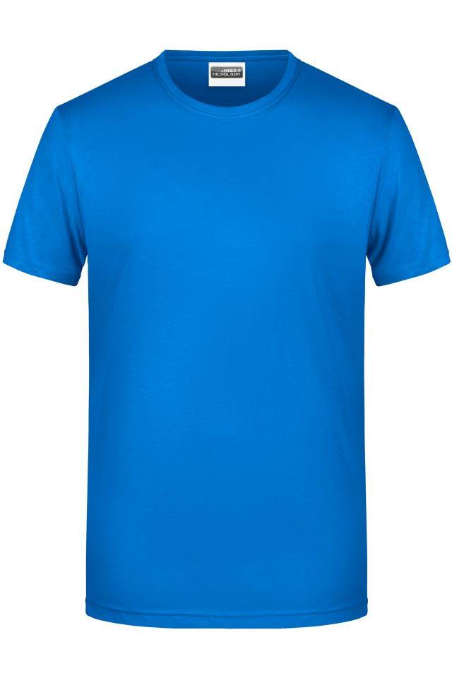 Men's Basic-T Herren T-Shirt in klassischer Form blau, Gr. XL