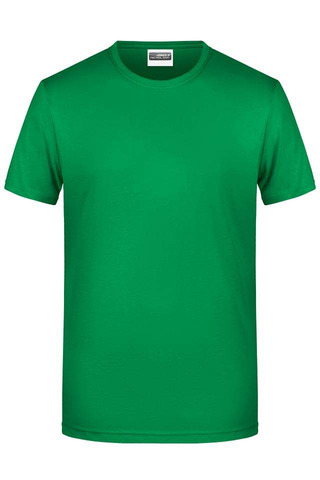 Men's Basic-T Herren T-Shirt in klassischer Form grün, Gr. L