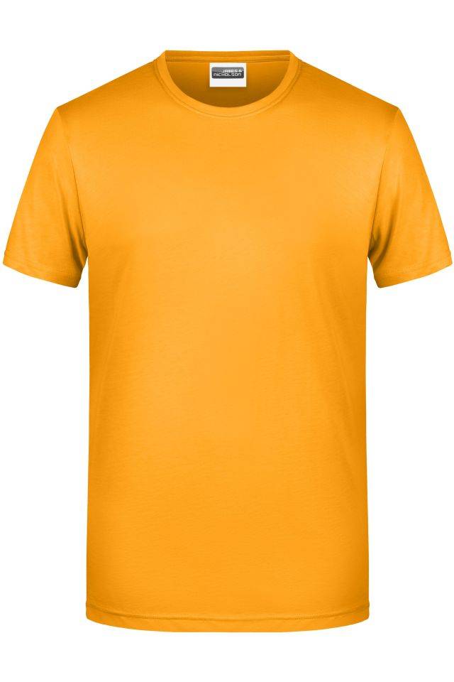 Men's Basic-T Herren T-Shirt in klassischer Form gelb, Gr. L