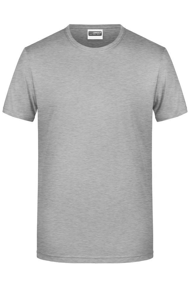 Men's Basic-T Herren T-Shirt in klassischer Form grau, Gr. XL