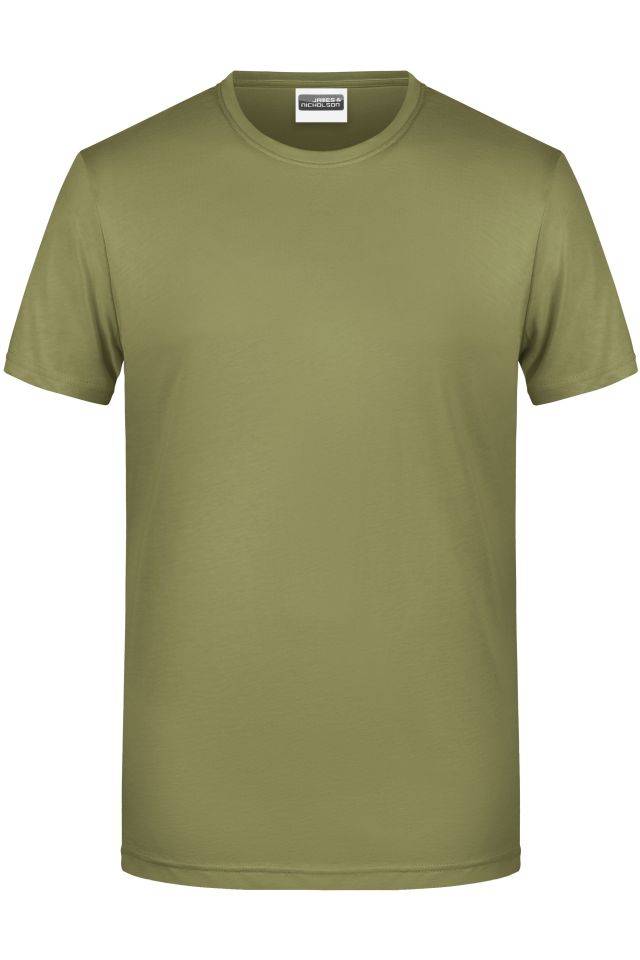 Men's Basic-T Herren T-Shirt in klassischer Form braun, Gr. L