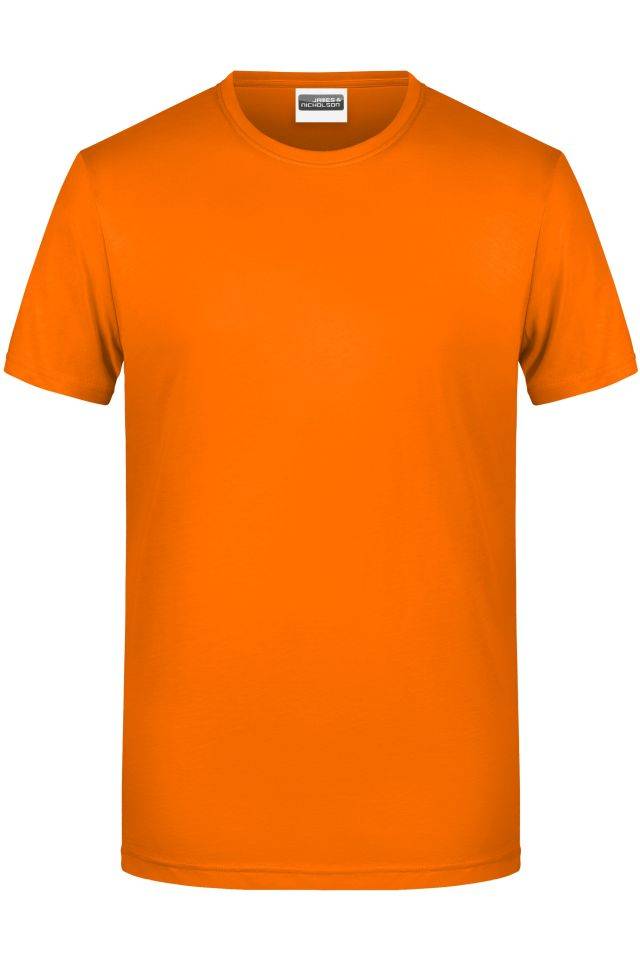 Men's Basic-T Herren T-Shirt in klassischer Form orange, Gr. L