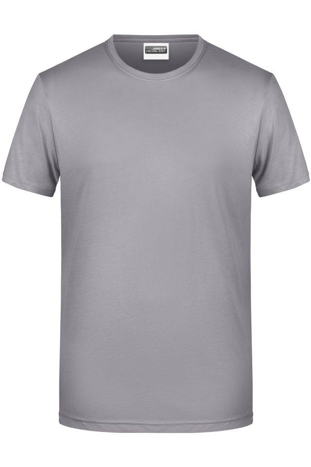 Men's Basic-T Herren T-Shirt in klassischer Form grau, Gr. S