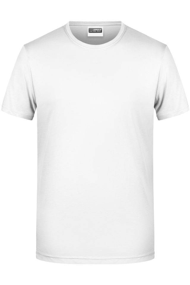 Men's Basic-T Herren T-Shirt in klassischer Form weiß, Gr. M
