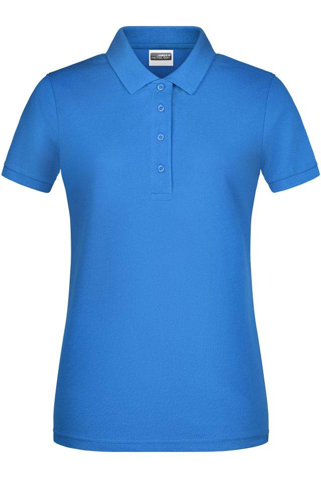 Ladies' Basic Polo Klassisches Poloshirt blau, Gr. XXL