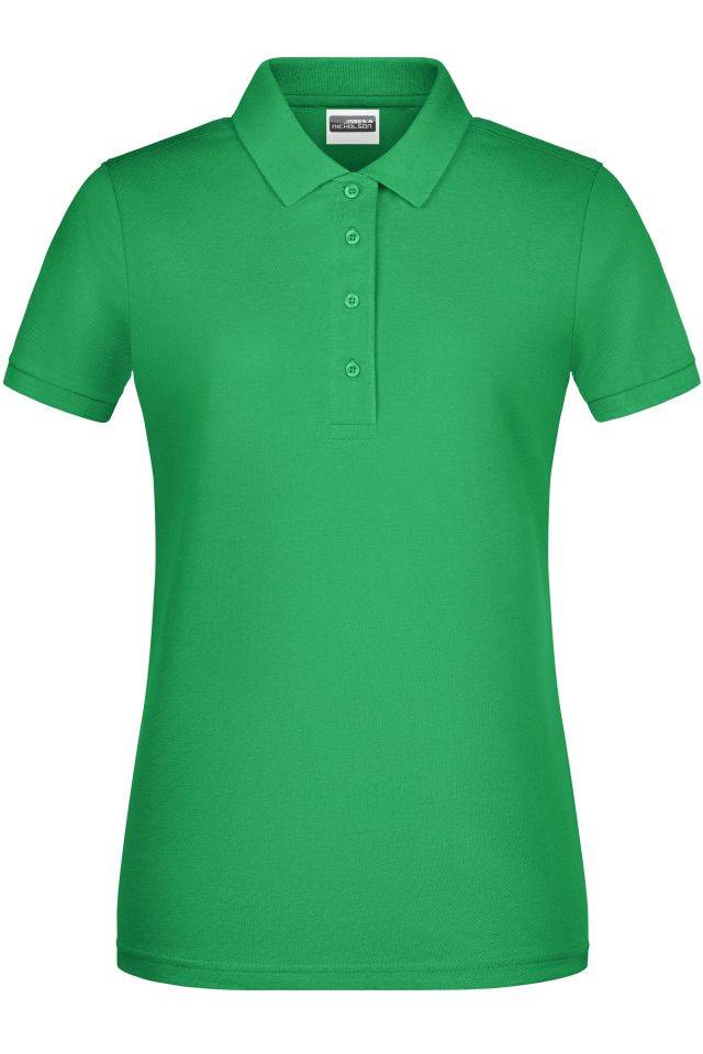 Ladies' Basic Polo Klassisches Poloshirt grün, Gr. M