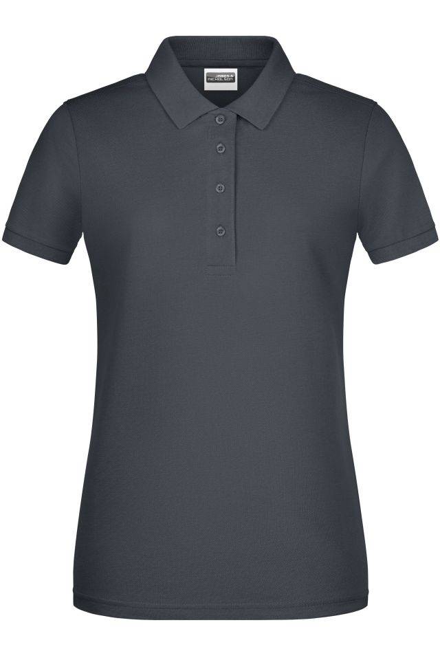 Ladies' Basic Polo Klassisches Poloshirt grau, Gr. M