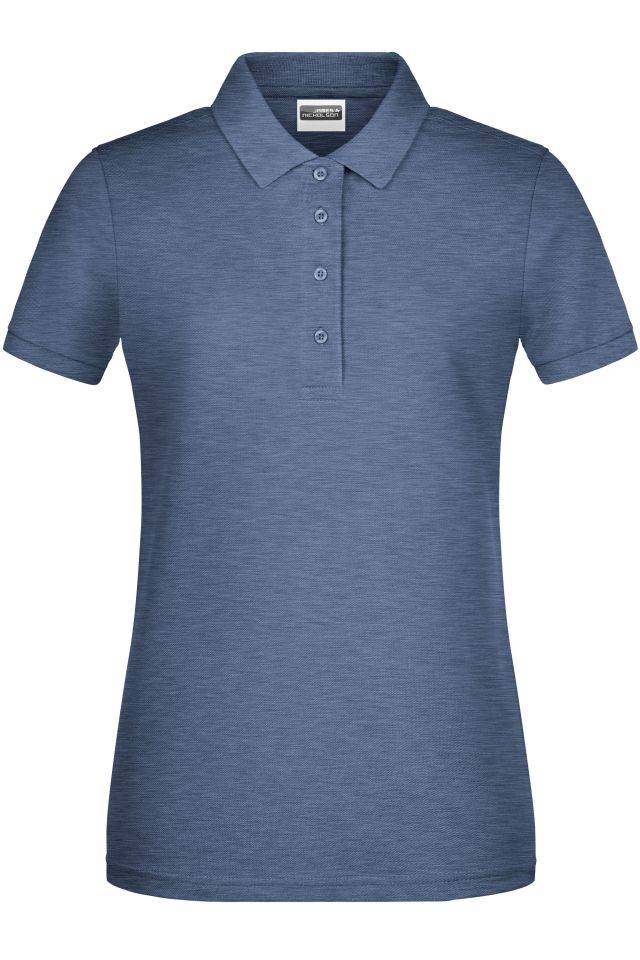 Ladies' Basic Polo Klassisches Poloshirt blau, Gr. XL