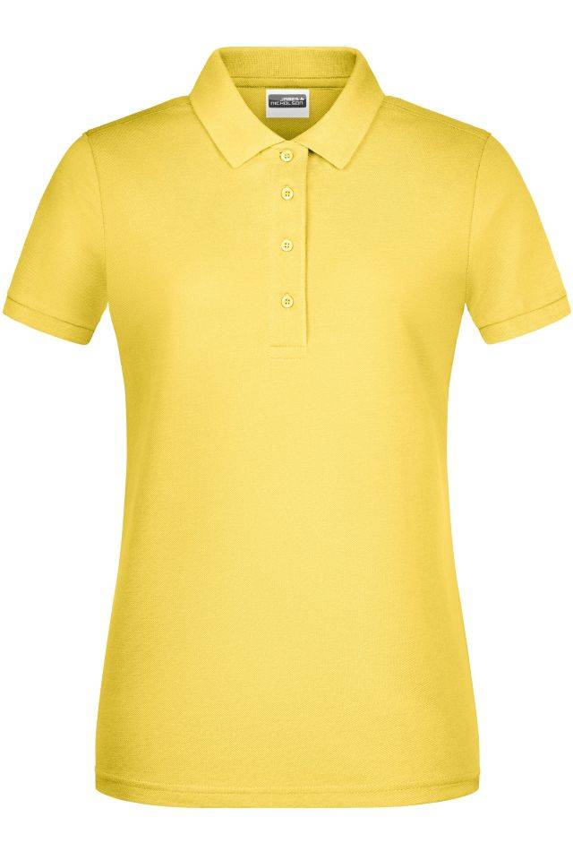 Ladies' Basic Polo Klassisches Poloshirt gelb, Gr. M