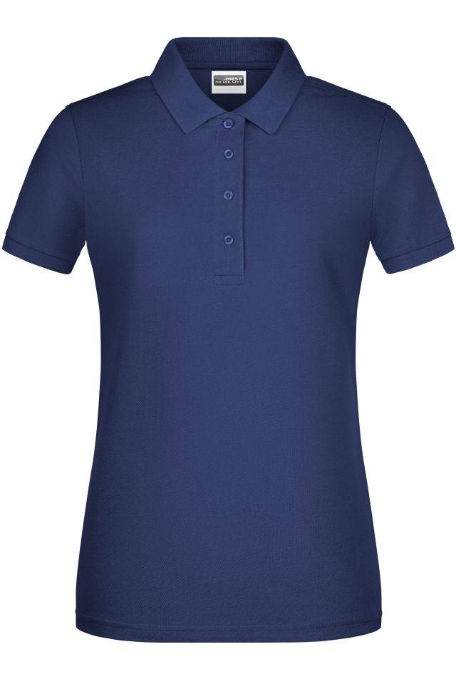 Ladies' Basic Polo Klassisches Poloshirt blau, Gr. L