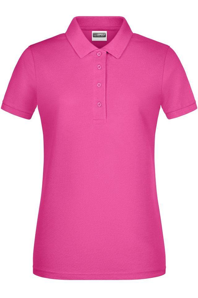Ladies' Basic Polo Klassisches Poloshirt pink, Gr. L