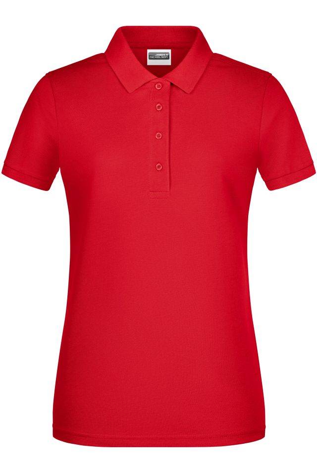 Ladies' Basic Polo Klassisches Poloshirt rot, Gr. S