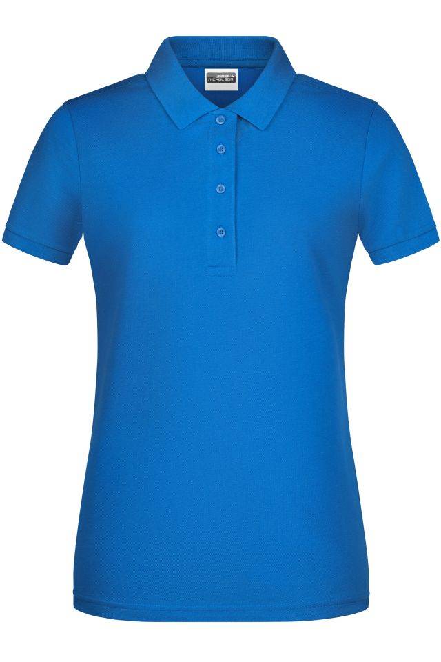 Ladies' Basic Polo Klassisches Poloshirt blau, Gr. XL