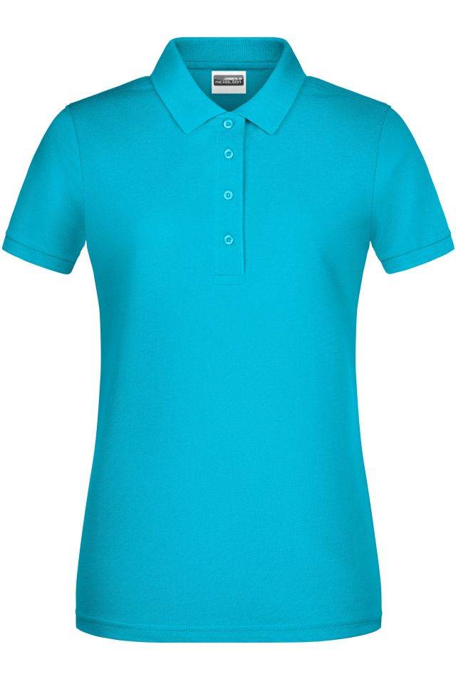 Ladies' Basic Polo Klassisches Poloshirt blau, Gr. XXL