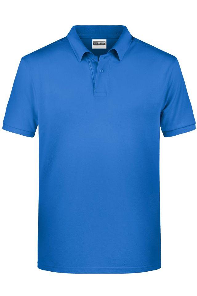 Men's Basic Polo Klassisches Poloshirt blau, Gr. M