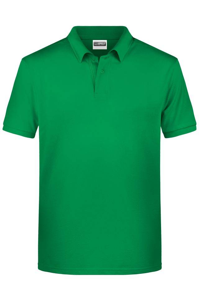 Men's Basic Polo Klassisches Poloshirt grün, Gr. L