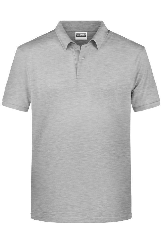Men's Basic Polo Klassisches Poloshirt grau, Gr. 3XL