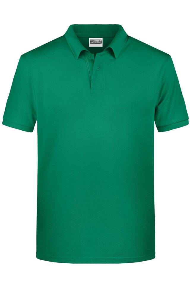 Men's Basic Polo Klassisches Poloshirt grün, Gr. L