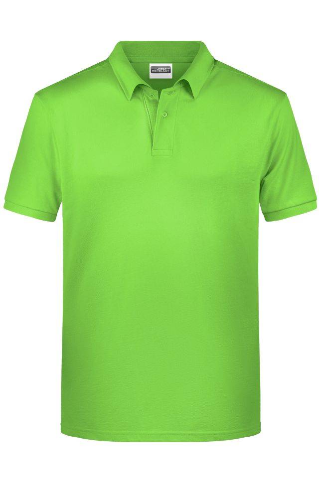Men's Basic Polo Klassisches Poloshirt grün, Gr. L