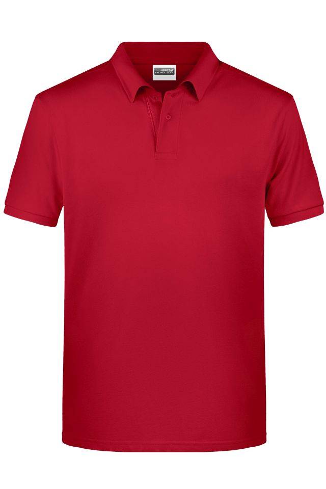 Men's Basic Polo Klassisches Poloshirt rot, Gr. XXL