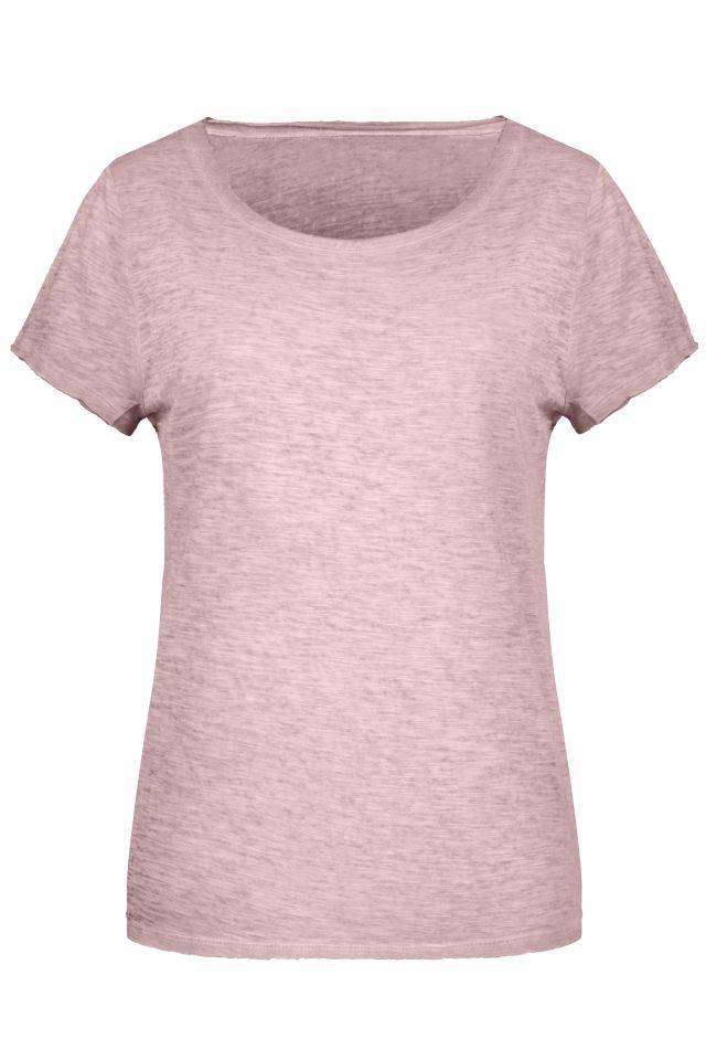 Ladies' Slub-T T-Shirt im Vintage-Look pink, Gr. XS