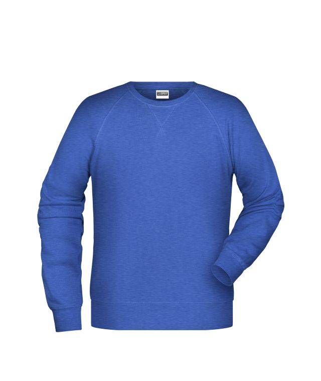 Men's Sweat Klassisches Sweatshirt mit Raglanärmeln blau, Gr. 3XL