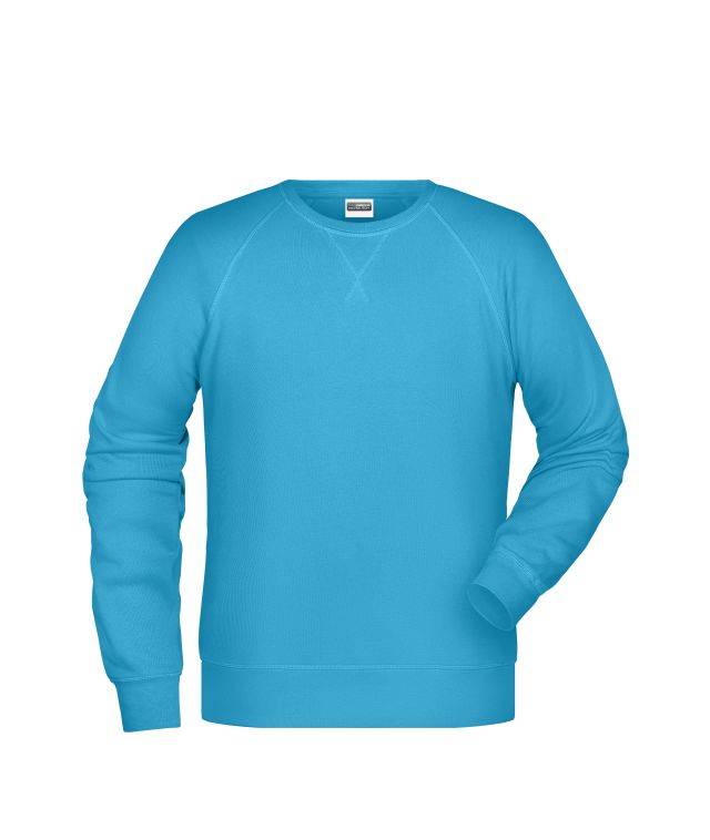 Men's Sweat Klassisches Sweatshirt mit Raglanärmeln blau, Gr. M