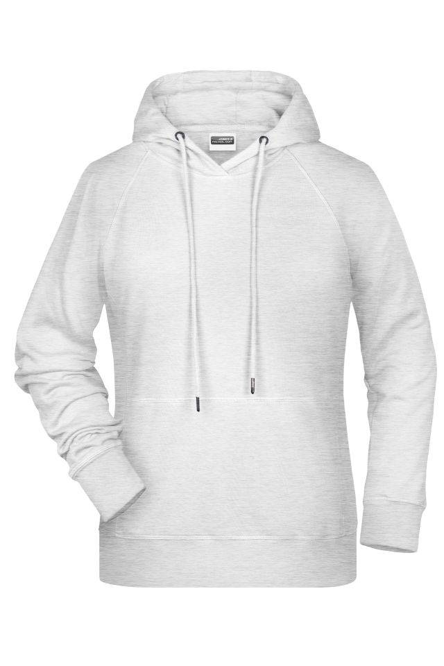 Ladies' Hoody Kapuzensweat mit Raglanärmeln grau, Gr. 3XL
