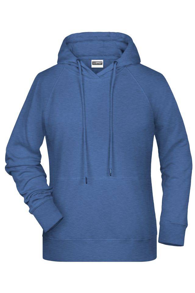 Ladies' Hoody Kapuzensweat mit Raglanärmeln blau, Gr. XS