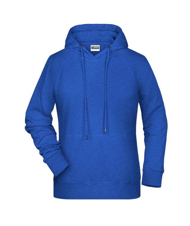 Ladies' Hoody Kapuzensweat mit Raglanärmeln blau, Gr. M