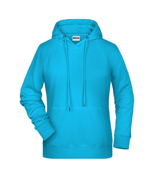 Ladies' Hoody Kapuzensweat mit Raglanärmeln blau, Gr. XL