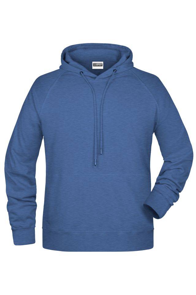Men's Hoody Kapuzensweat mit Raglanärmeln blau, Gr. M