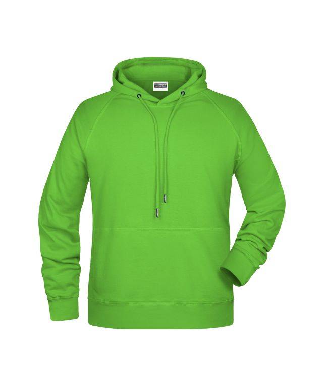Men's Hoody Kapuzensweat mit Raglanärmeln grün, Gr. XL