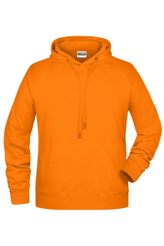 Men's Hoody Kapuzensweat mit Raglanärmeln orange, Gr. L