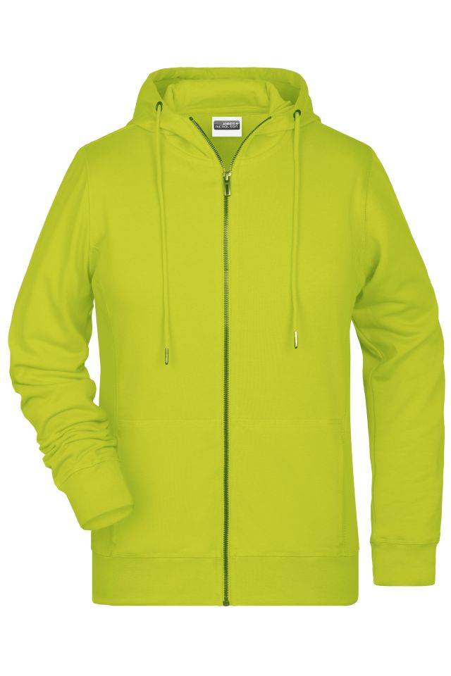 Ladies' Zip Hoody Sweat-Jacke mit Kapuze und Reißverschluss gelb, Gr. 3XL