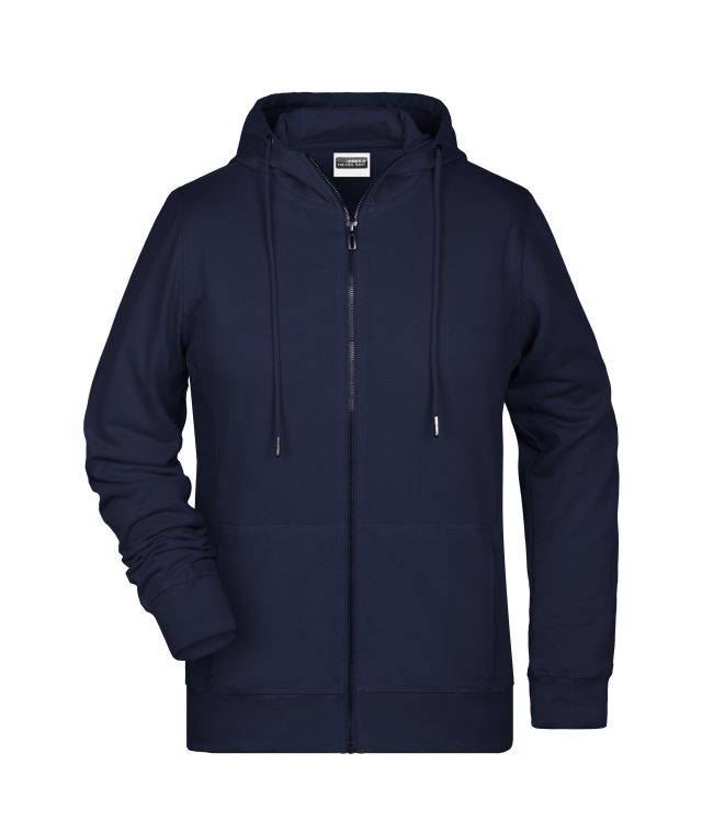 Ladies' Zip Hoody Sweat-Jacke mit Kapuze und Reißverschluss blau, Gr. 3XL