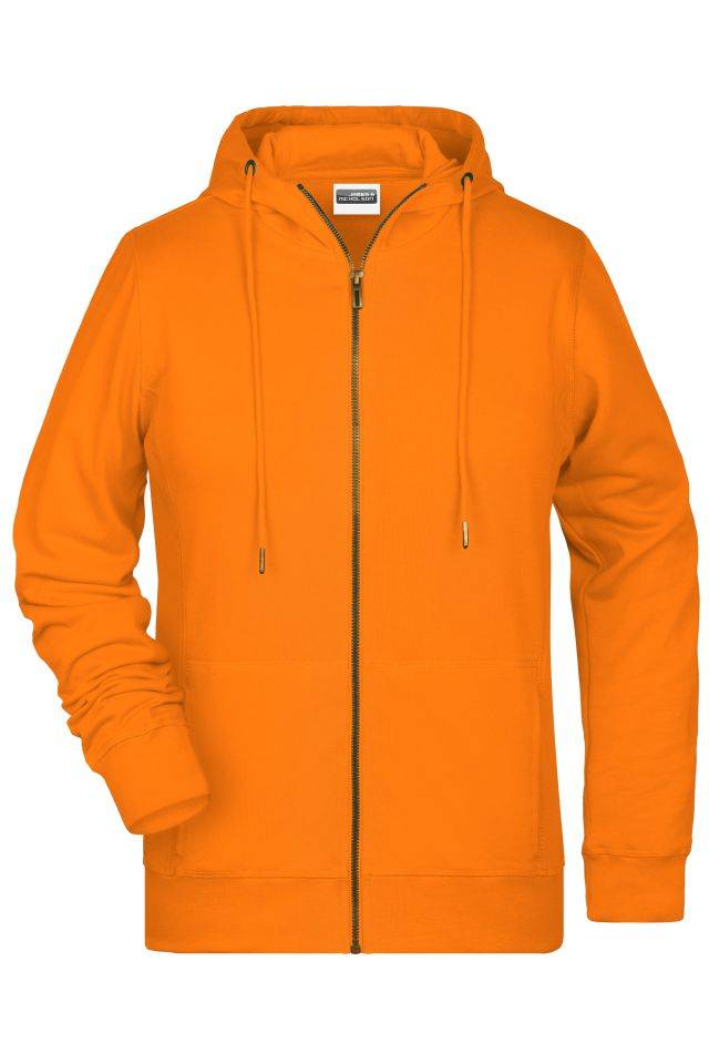 Ladies' Zip Hoody Sweat-Jacke mit Kapuze und Reißverschluss orange, Gr. 3XL