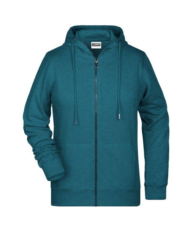 Ladies' Zip Hoody Sweat-Jacke mit Kapuze und Reißverschluss blau, Gr. 3XL